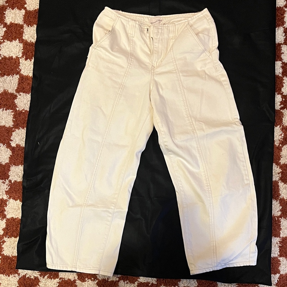 Universal Thread Cream High-Waist Wide Leg Pants